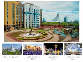 Апартаменты Nur-Sultan RAISSON APARTMENTS 90 Нур-Султан Апартаменты-18